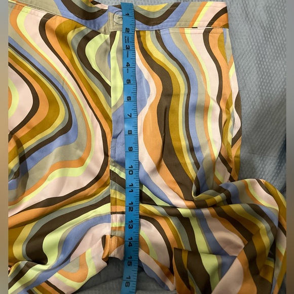 Urban Outfitters Multicolor Swirl Wide Leg Pants Inseam 26 - Picture 6 of 8